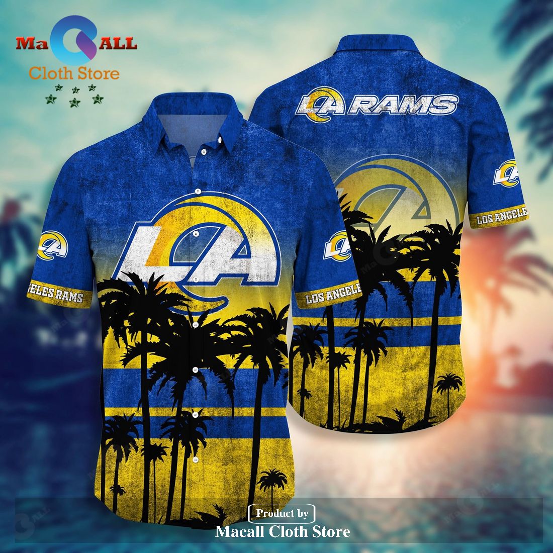 Los Angeles Rams NFL Style 9 Summer 3D Hawaiian Shirt And Shorts For Men  And Women Gift Fans - Freedomdesign