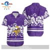 Minnesota Vikings Mickey and Flowers Hawaii Shirt and Shorts Summer Collections LIMITED EDITION