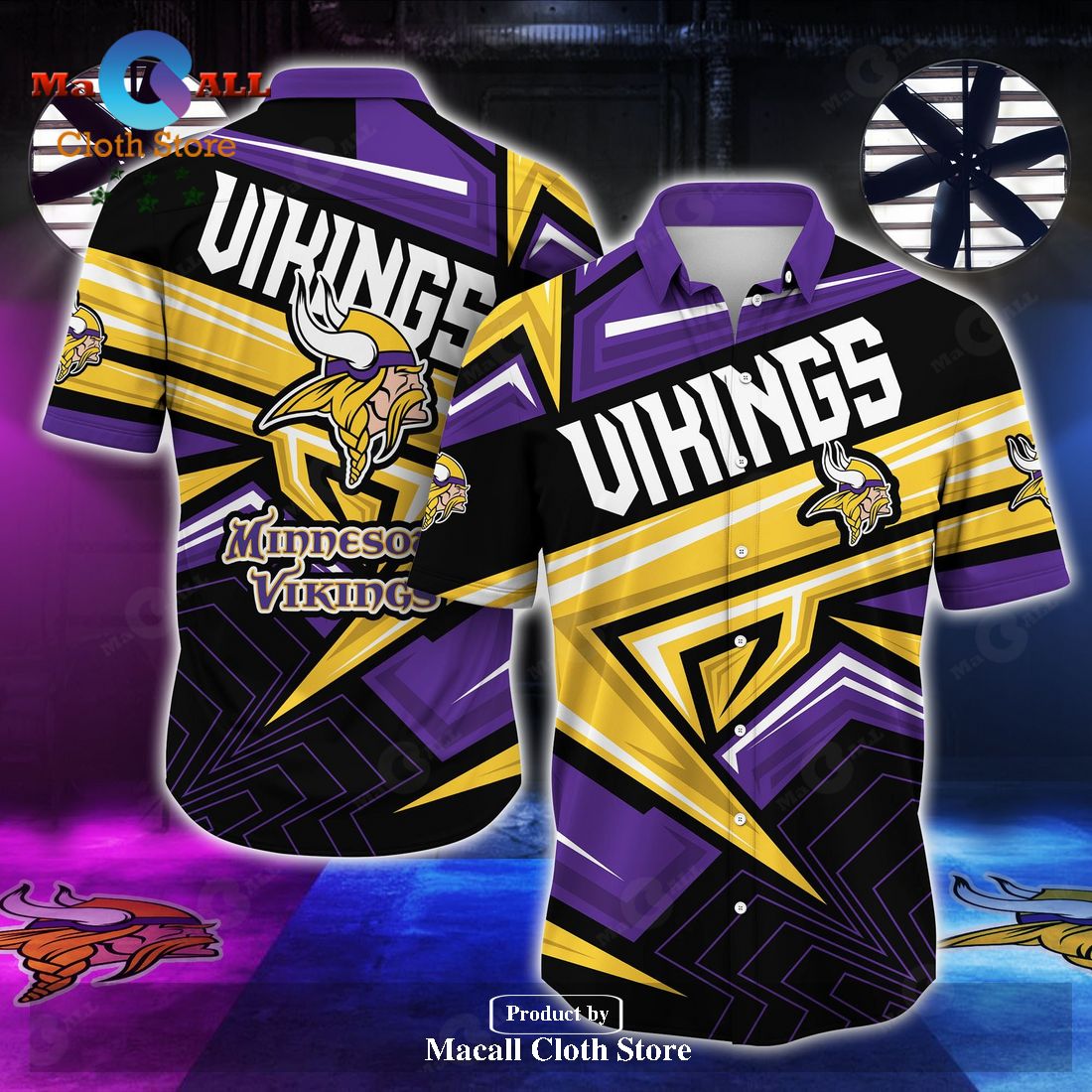 Minnesota Vikings NFL Summer Hawaiian Shirt and Short LIMITED EDITION