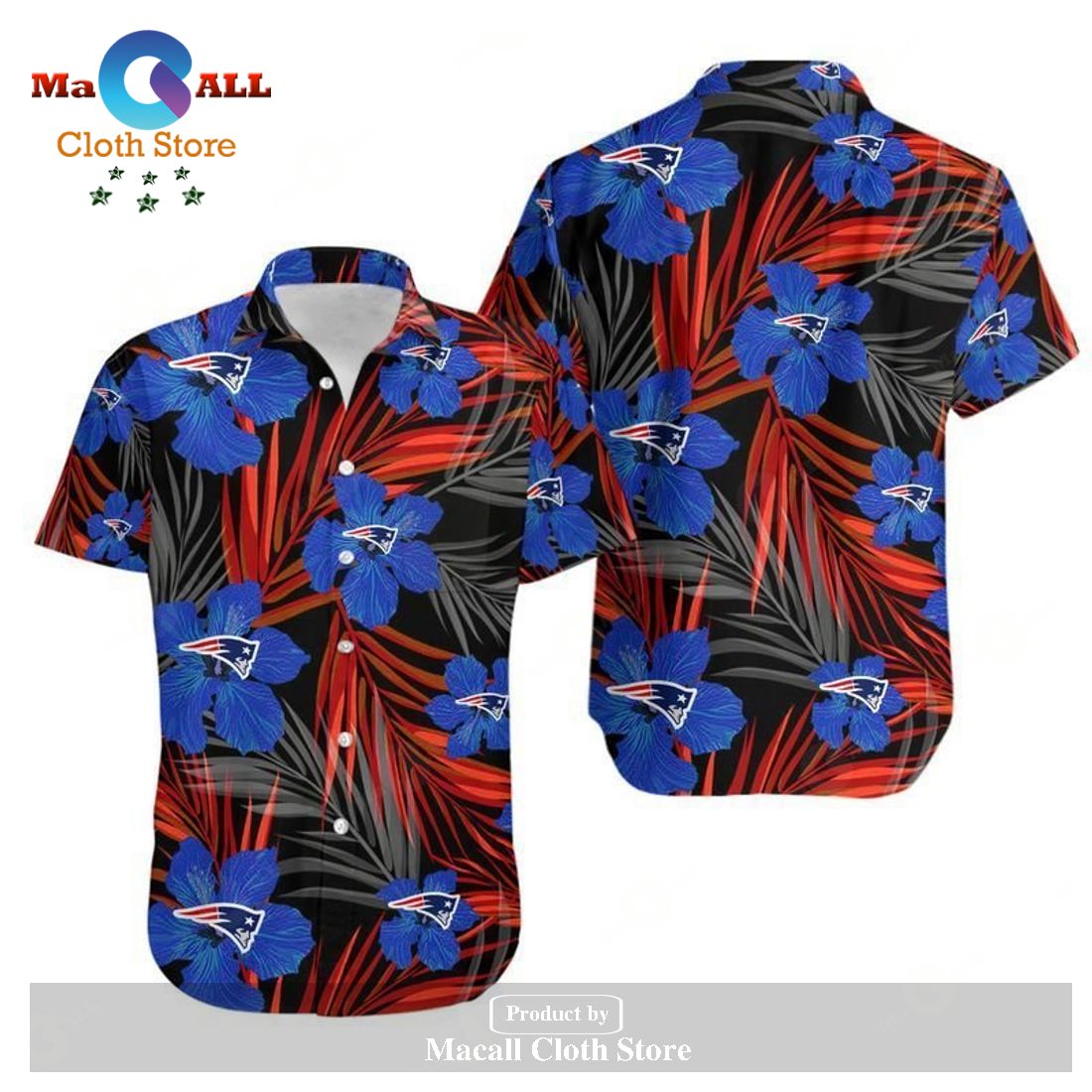 New England Patriots 2 Flower Hawaii Shirt and Shorts Summer Collection ...
