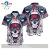 New England Patriots Skull NFL Gift For Fan Hawaiian Graphic Print Shirt and Short LIMITED EDITION