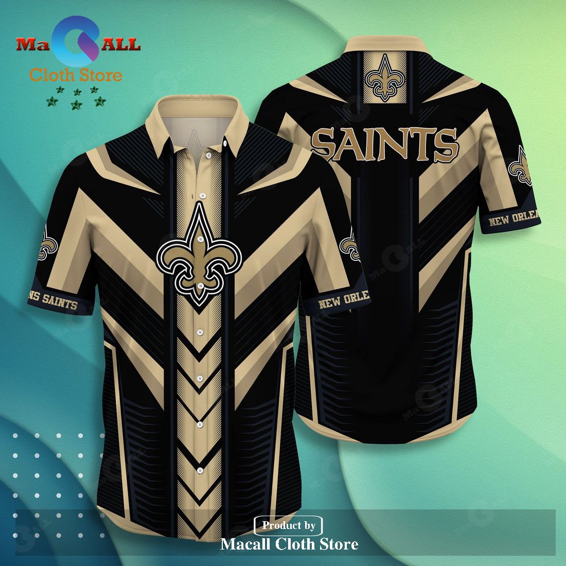 New Orleans Saints NFL football team Tropical Hawaiian Summer Shirts Shorts  - Owl Fashion Shop