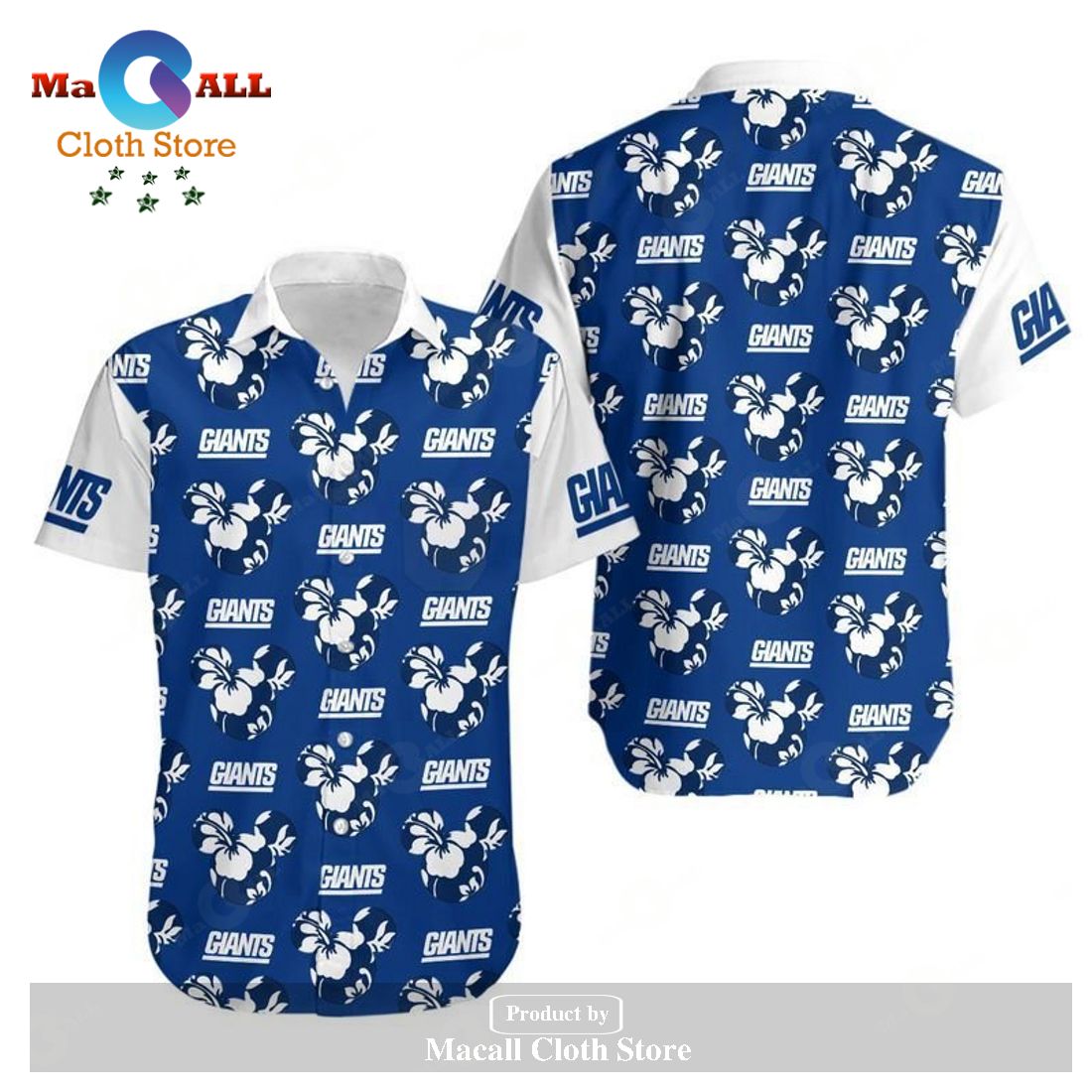 New York Giants Mickey Mickey and Flowers Hawaii Shirt and Shorts Summer Collections LIMITED EDITION New York Giants Mickey Mickey and Flowers Hawaii Shirt and Shorts Summer Collections LIMITED EDITION