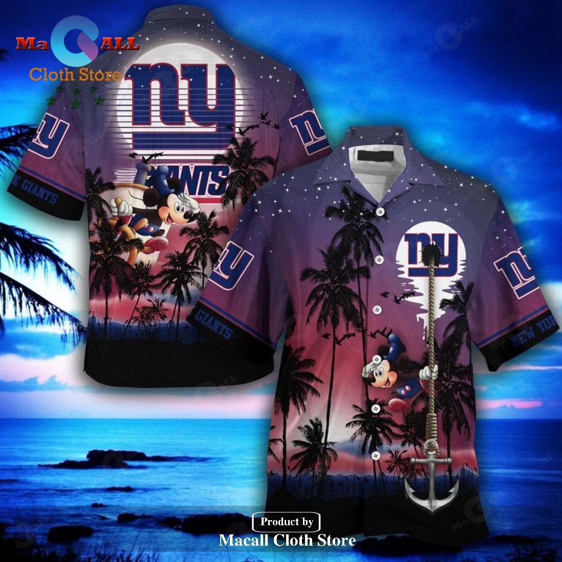 New York Giants NFL Summer Collection Hawaiian Shirt LIMITED EDITION New York Giants NFL Summer Collection Hawaiian Shirt LIMITED EDITION