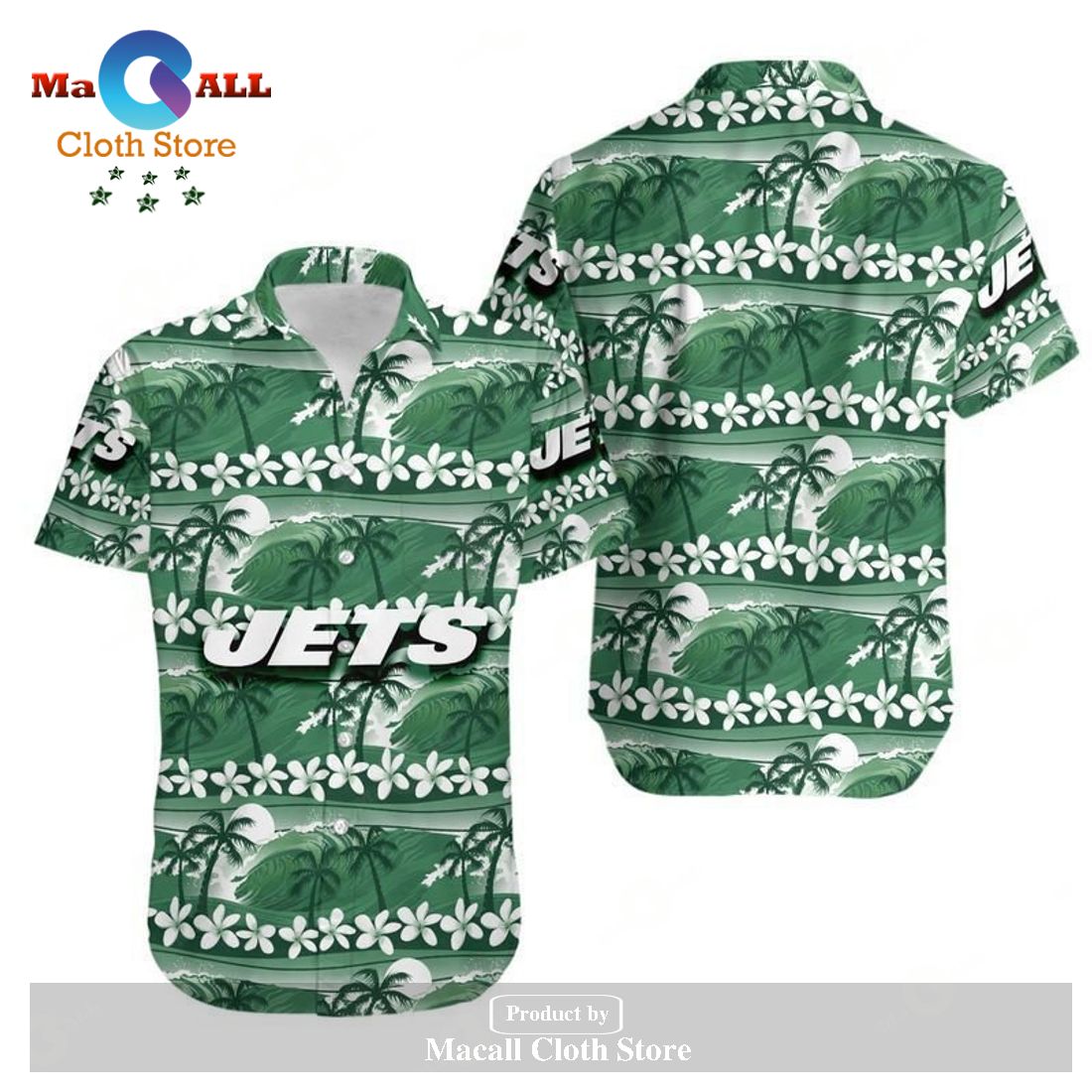New York Jets Coconut Trees NFL Gift For Fan Hawaii Shirt and Shorts Summer Collections LIMITED EDITION