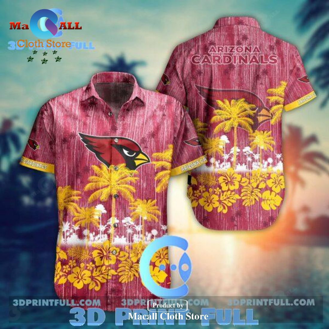 NFL Arizona Cardinals Hawaiian Shirt Summer LIMITED EDITION NFL Arizona Cardinals Hawaiian Shirt Summer LIMITED EDITION