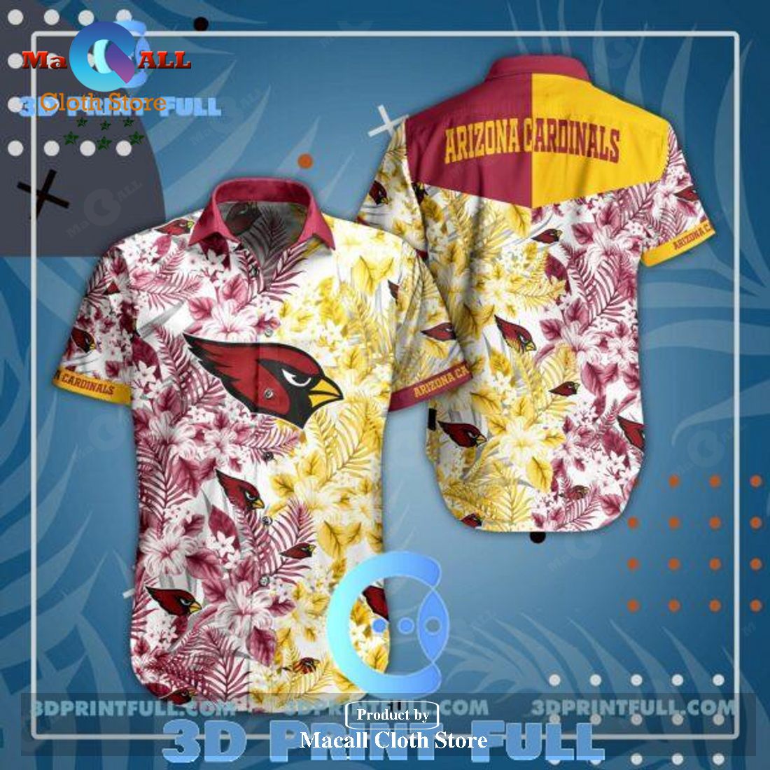 LIMITED] Arizona Cardinals NFL-Summer Hawaiian Shirt And Shorts