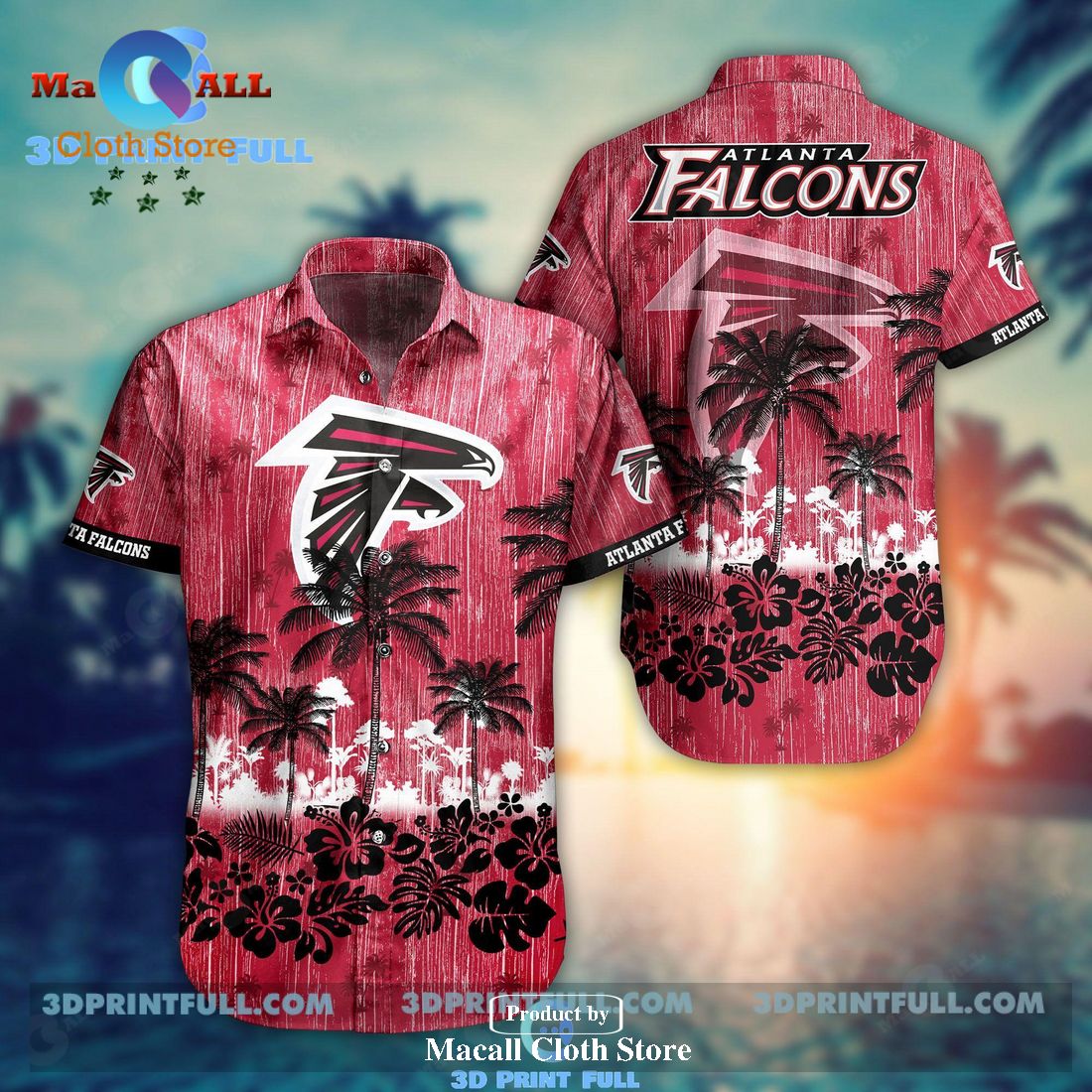 NFL Atlanta Falcons Style Trending Model 1 Hawaiian Shirt And Short ...