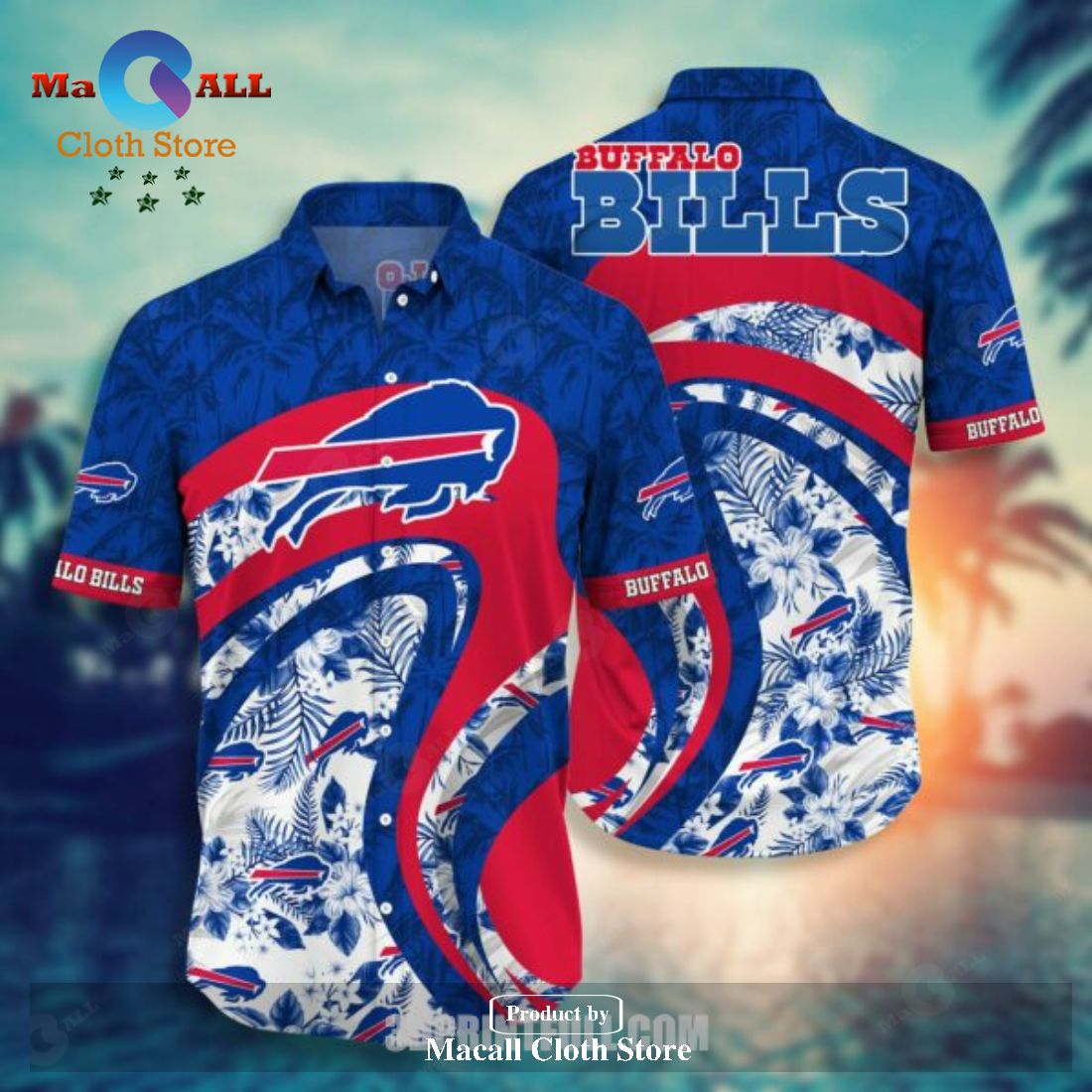 Custom Name Buffalo Bills Hawaiian Shirt Armor Design Buffalo