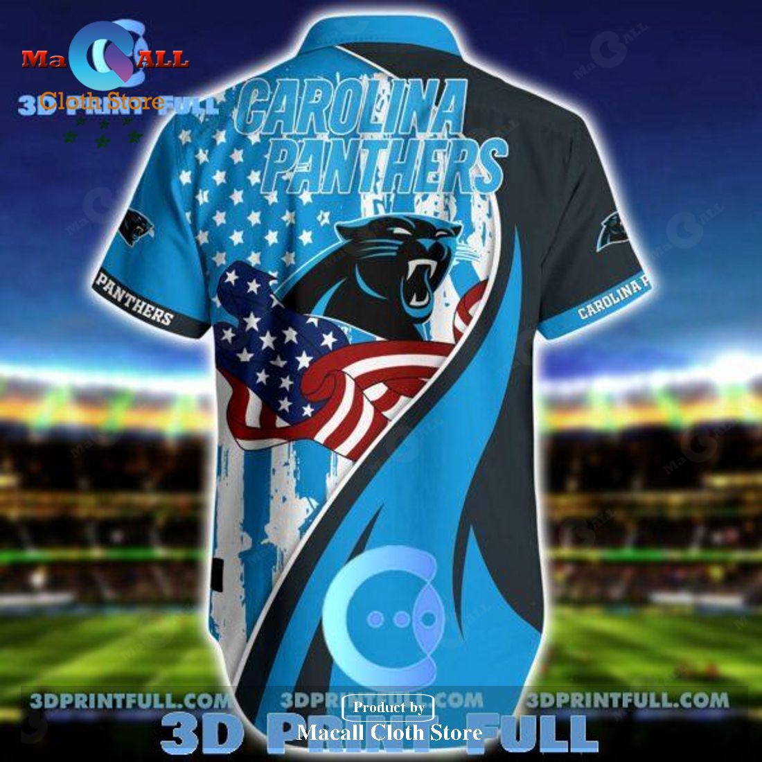 NFL Carolina Panthers Hawaiian Shirt Short 3 LIMITED EDITION