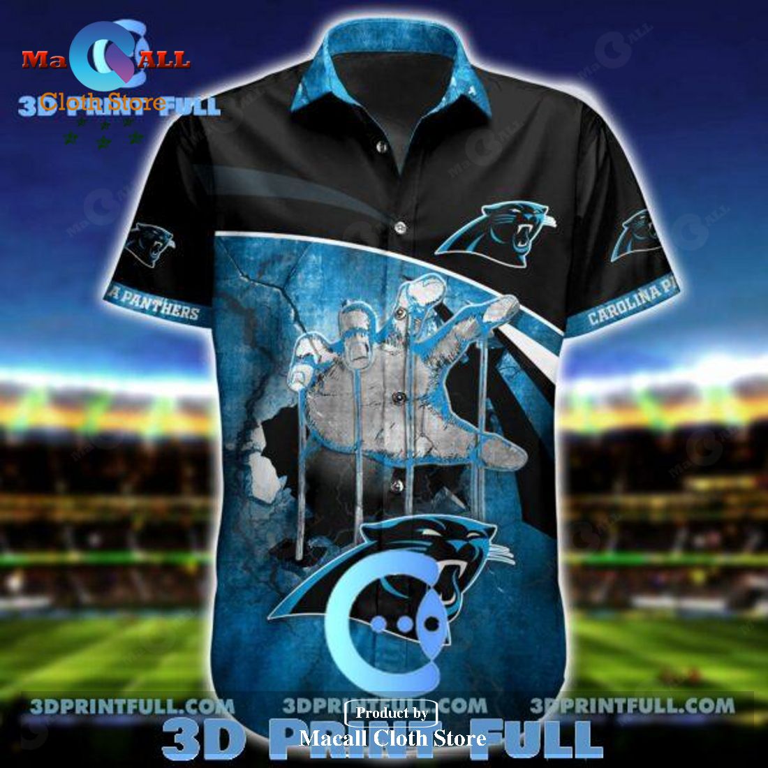 NFL Carolina Panthers Hawaiian Shirt Short 4 LIMITED EDITION