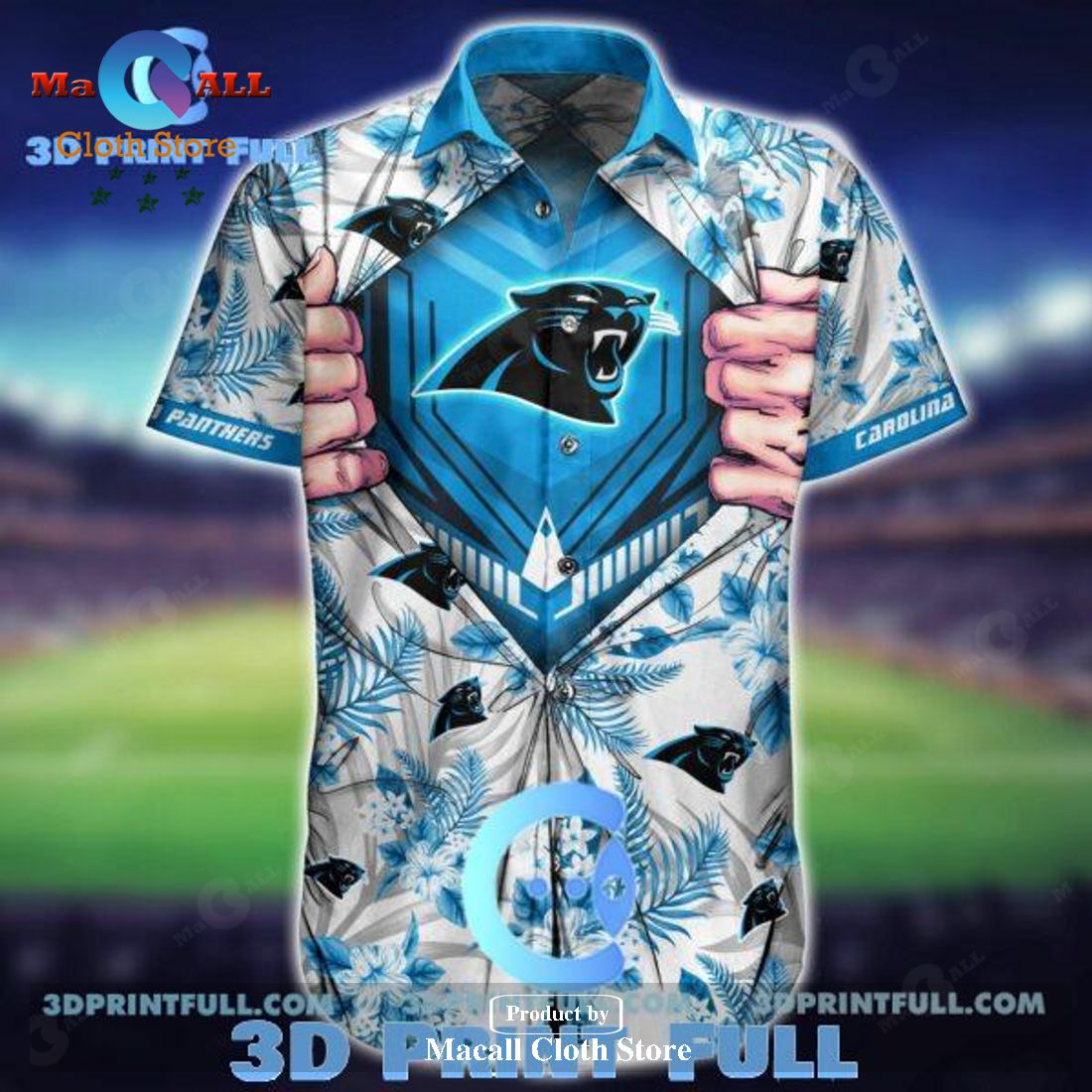 NFL Carolina Panthers Hawaiian Shirt Short 8 LIMITED EDITION