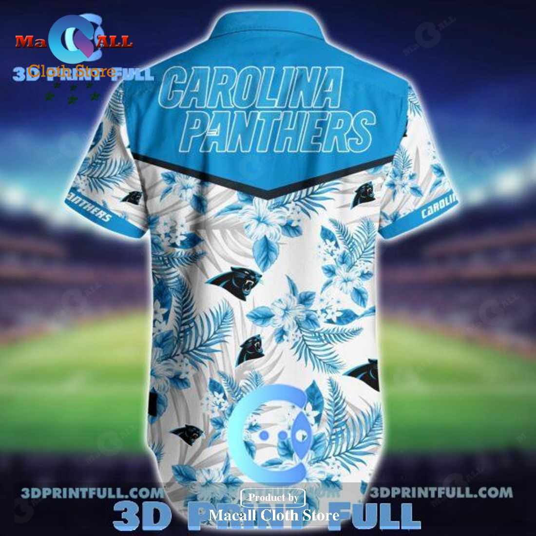 NFL Carolina Panthers Hawaiian Shirt Short Kingkong Godzilla LIMITED EDITION