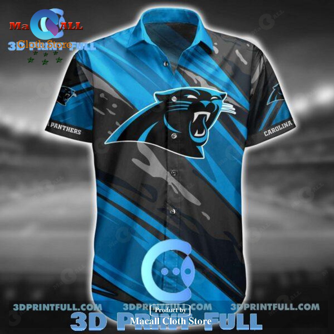NFL Carolina Panthers Hawaiian Shirt Short Summer LIMITED EDITION