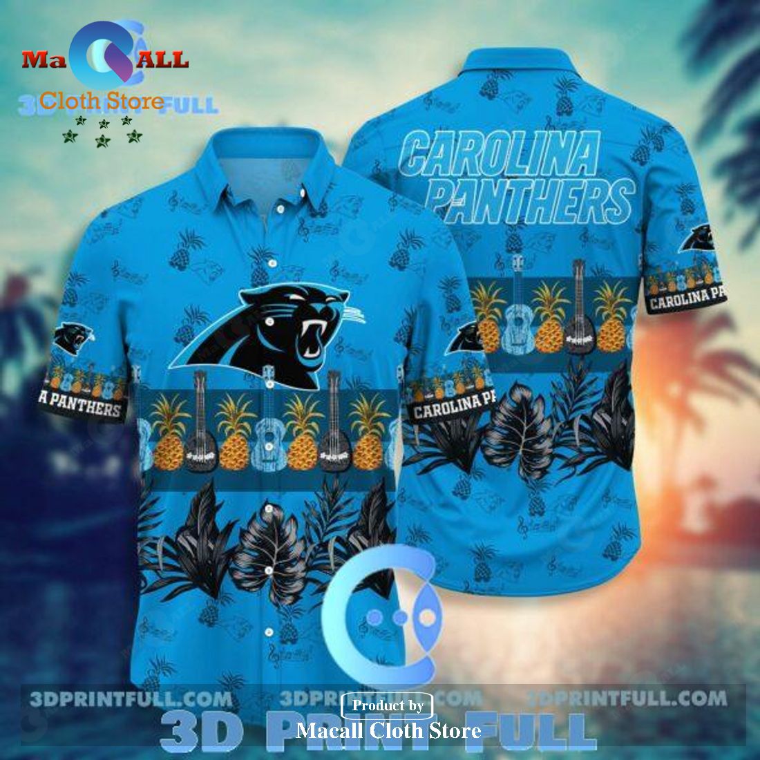 NFL Carolina Panthers Hawaiian Shirt Short Trending Summer 2 LIMITED EDITION