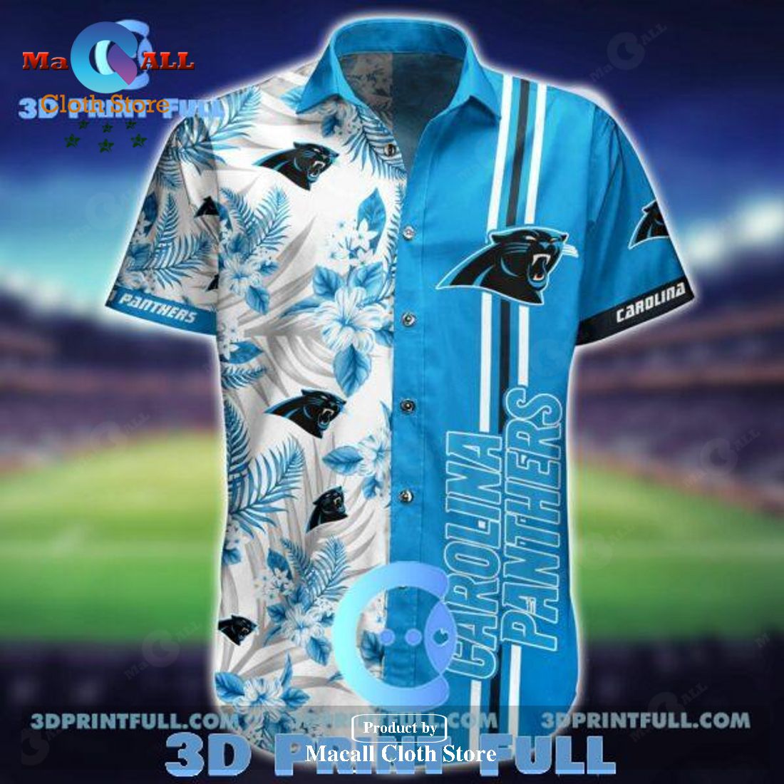NFL Carolina Panthers Hawaiian Shirt Shorts LIMITED EDITION