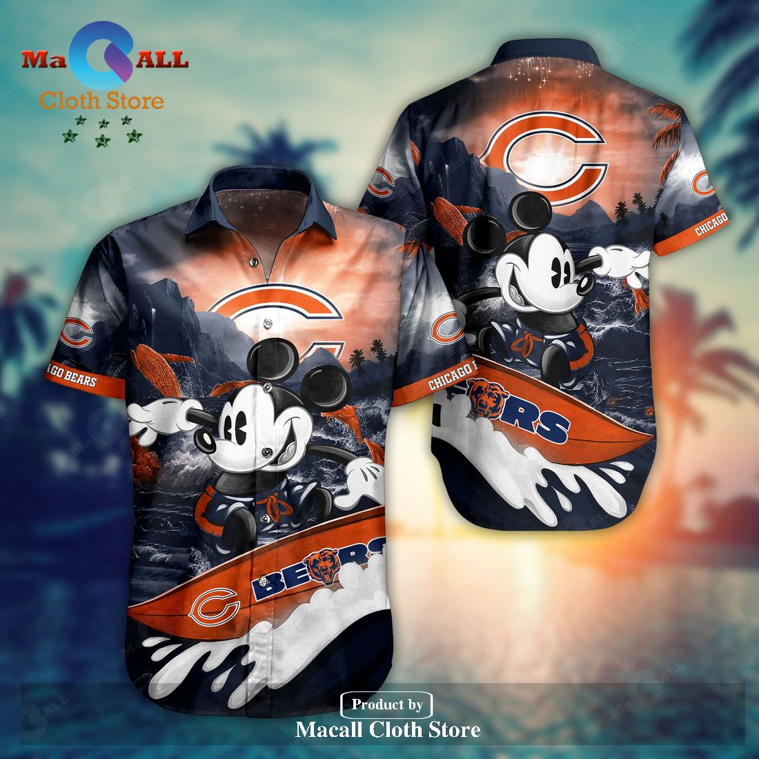 NFL Chicago Bears Hawaiian Shirt Trending Summer Mickey LIMITED EDITION