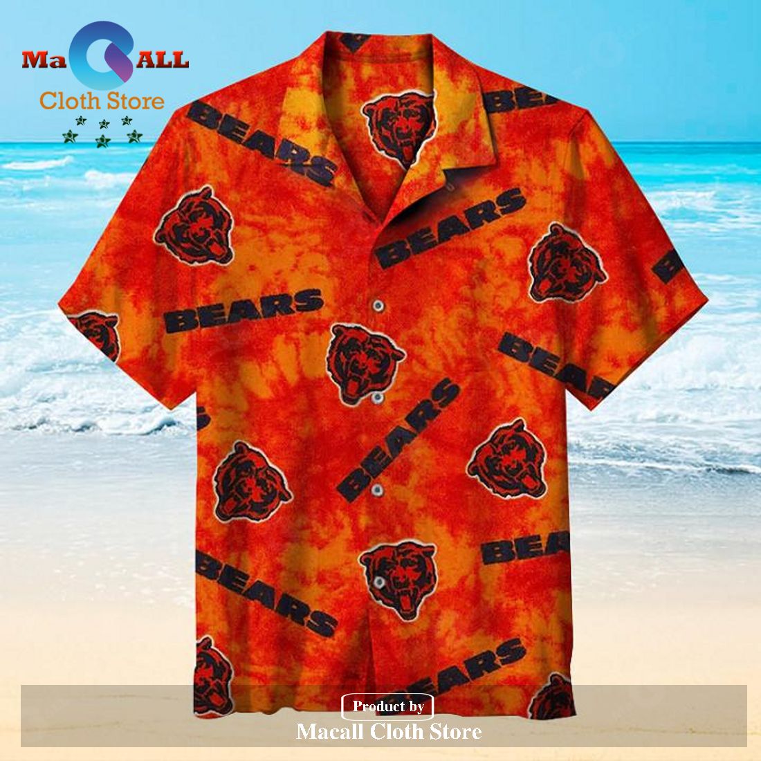NFL Chicago Bears Logo Hawaiian shirt Sleeve Shirt LIMITED EDITION