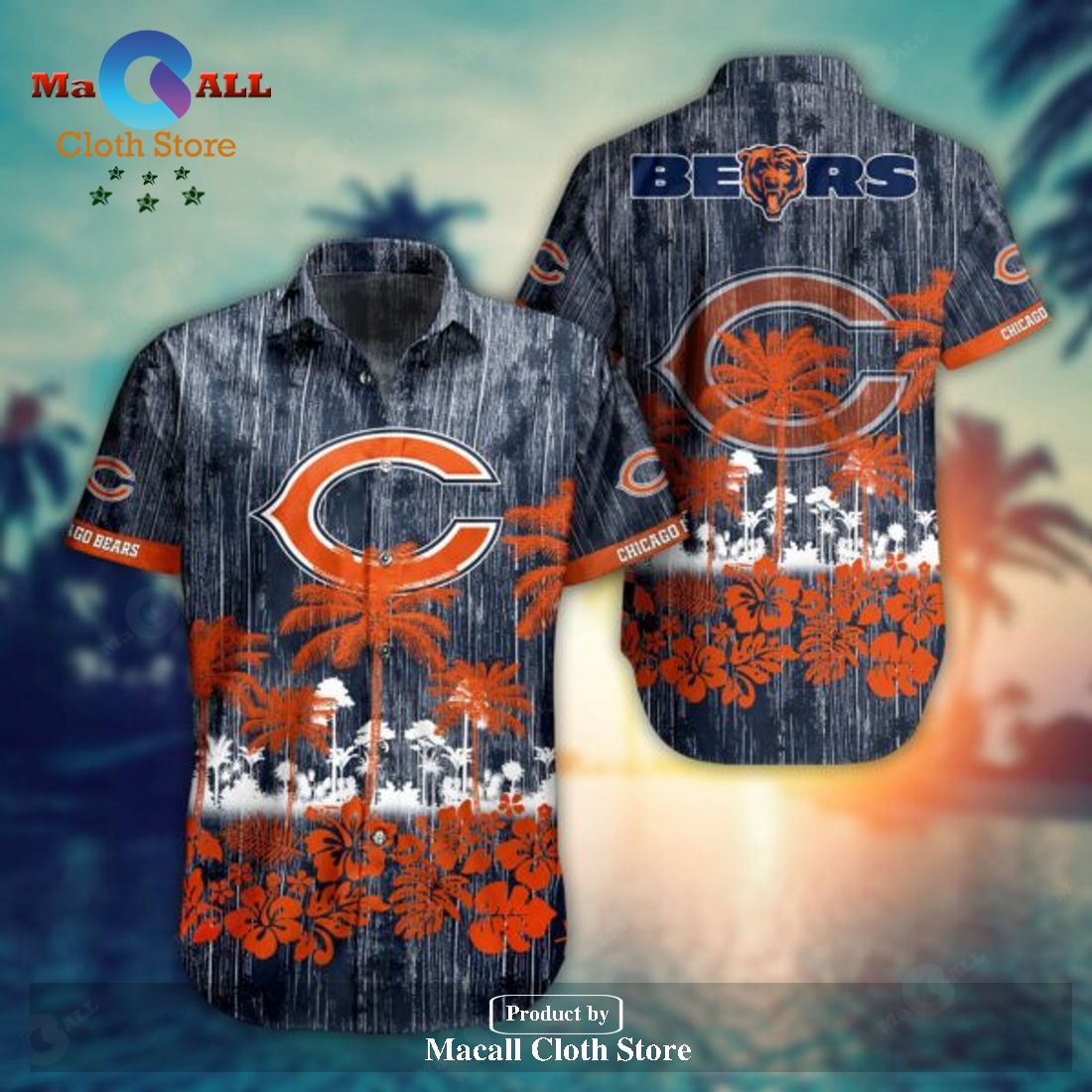 NFL Chicago Bears New Style Trending Model Hawaiian Shirt And Short This Summer LIMITED EDITION
