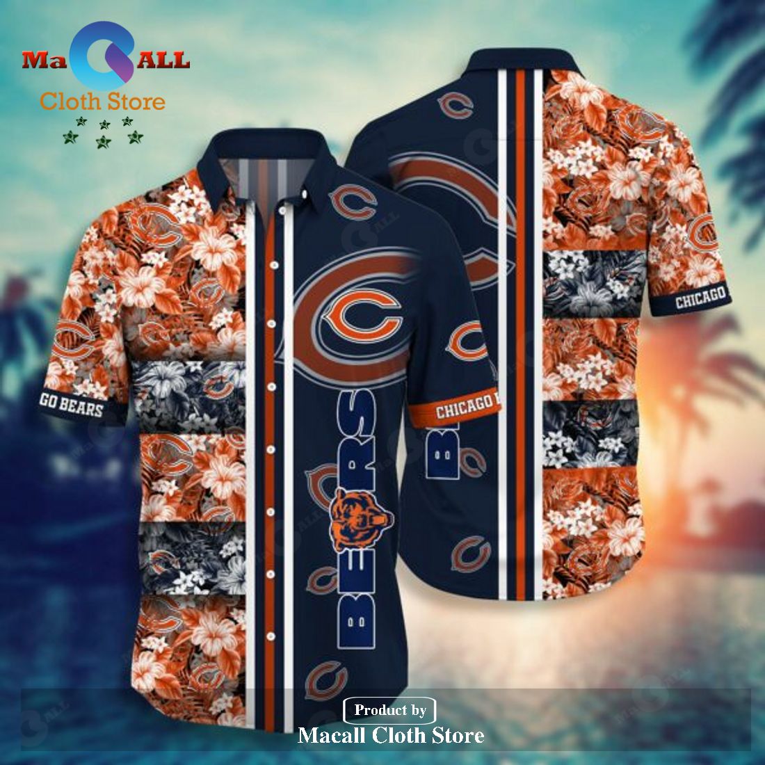 NFL Chicago Bears Style Trending Model 1 Hawaiian Shirt Short LIMITED EDITION