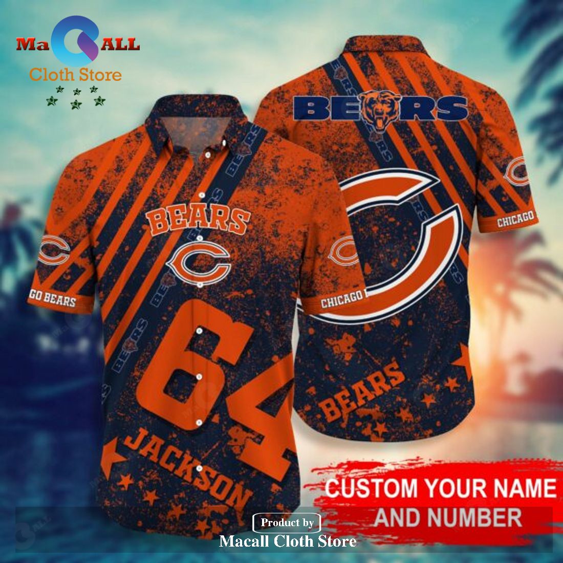 NFL Chicago Bears Style Trending Model 2 Hawaiian Shirt LIMITED EDITION