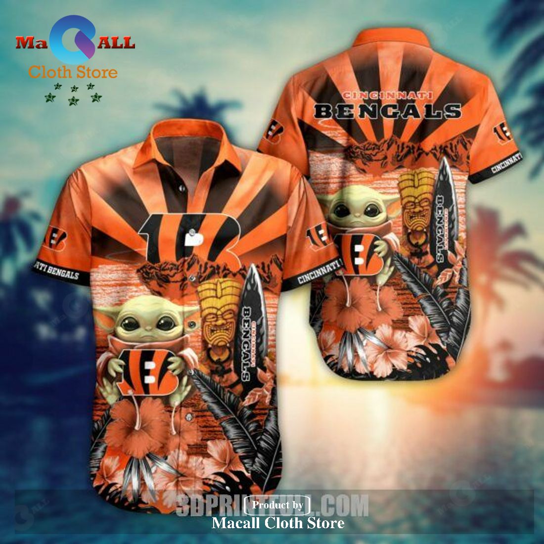 NFL Cincinnati Bengals Hawaiian Shirt Baby Yoda Style Summer LIMITED EDITION NFL Cincinnati Bengals Hawaiian Shirt Baby Yoda Style Summer LIMITED EDITION