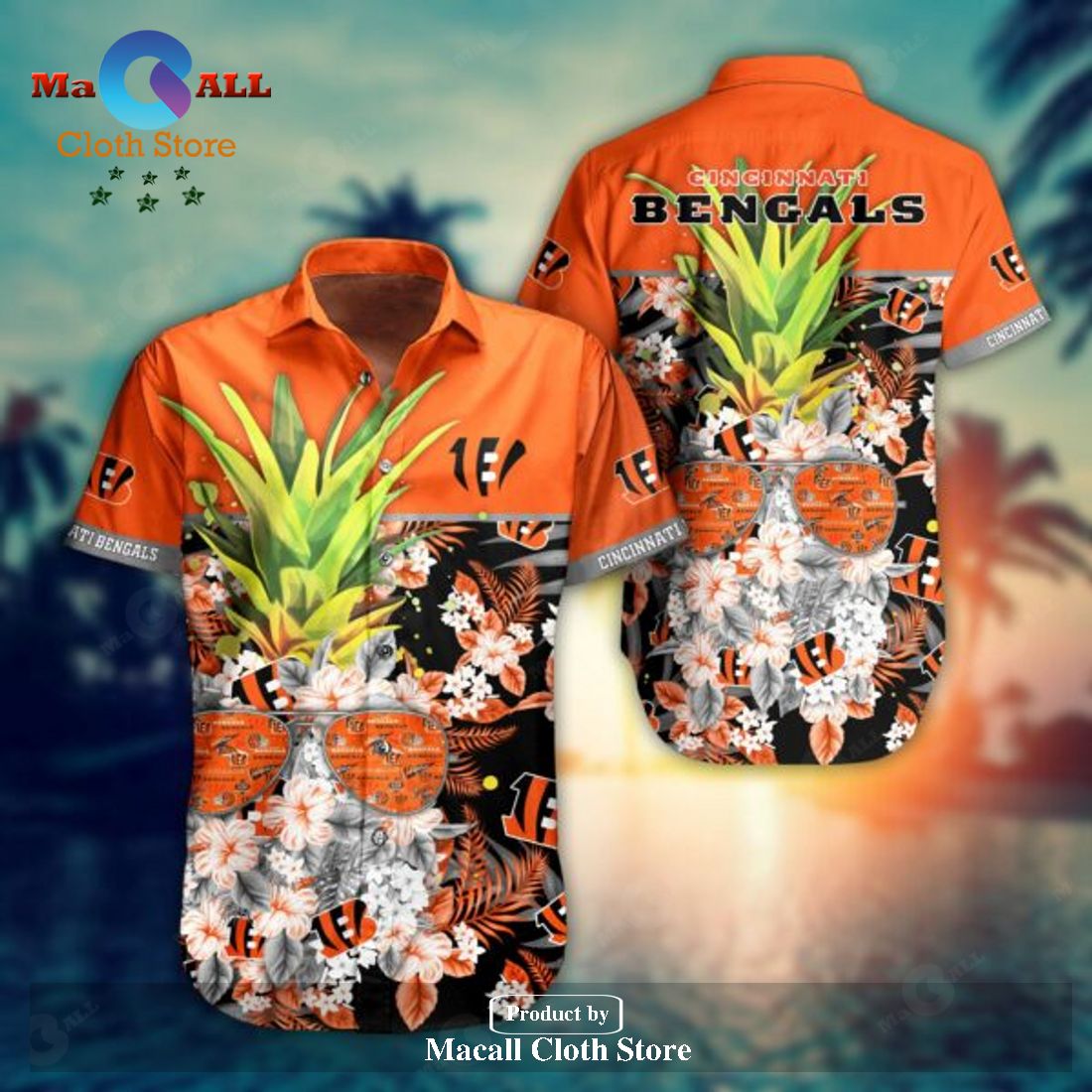 NFL Cincinnati Bengals Hawaiian Shirt Pineapple New Trending LIMITED EDITION NFL Cincinnati Bengals Hawaiian Shirt Pineapple New Trending LIMITED EDITION