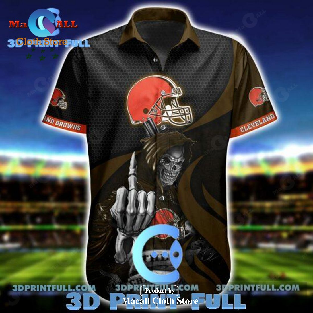NFL Cleveland Browns Hawaiian Shirt Short Summer All over print LIMITED EDITION