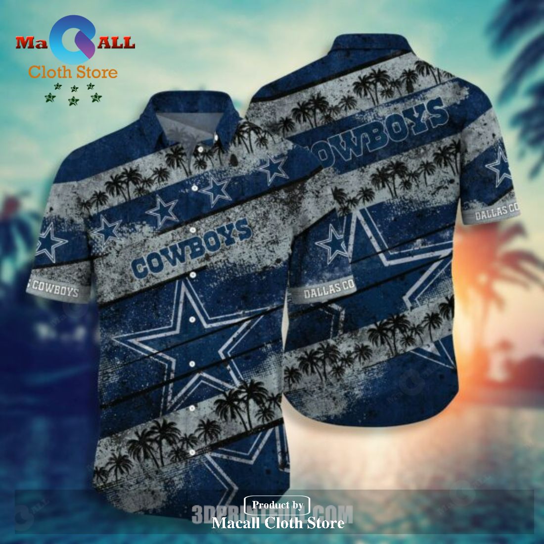 LIMITED] Dallas Cowboys NFL-Summer Hawaiian Shirt And, 60% OFF