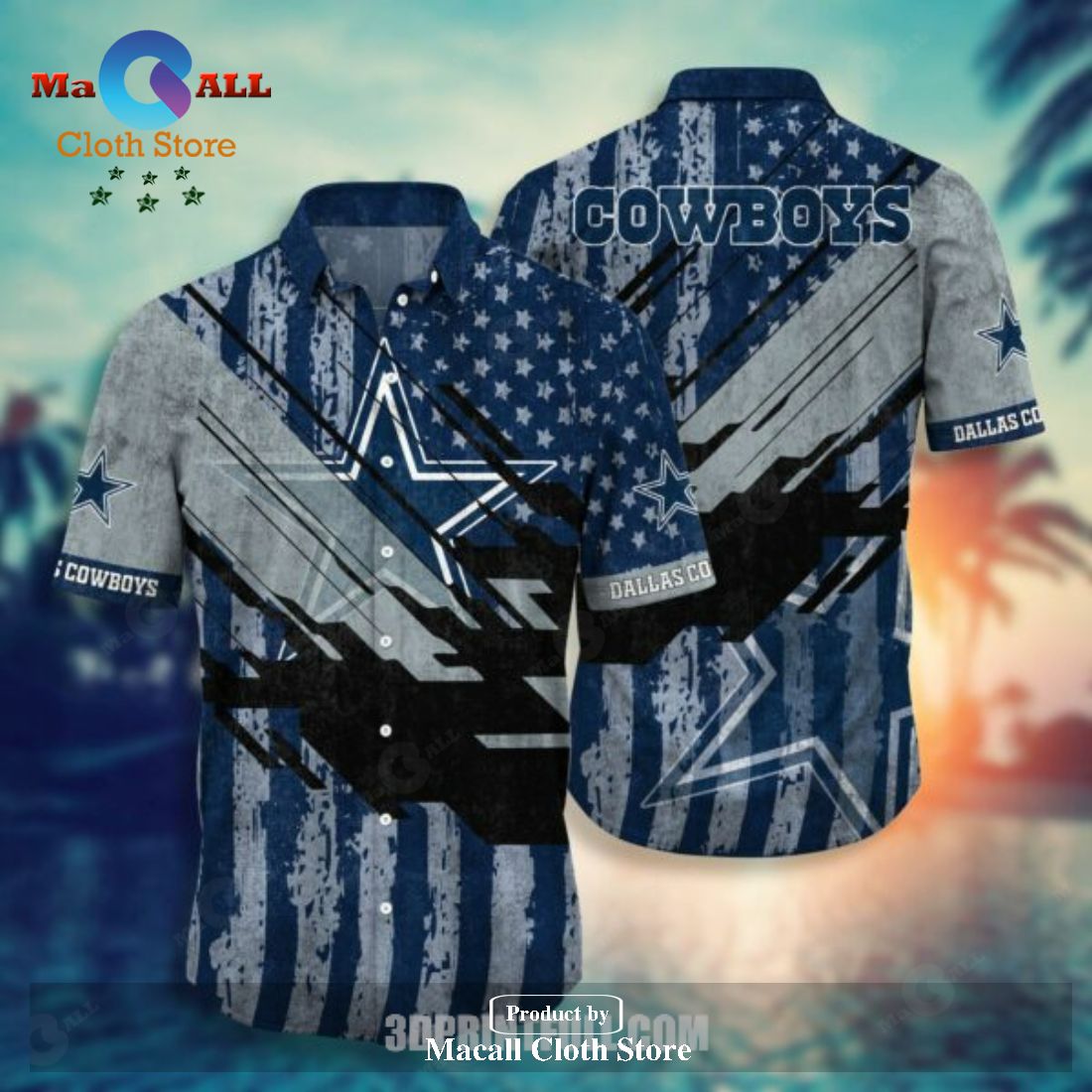 Dallas Cowboys Nfl Hawaiian Shirt And Short Set Gift Men Women -  Freedomdesign