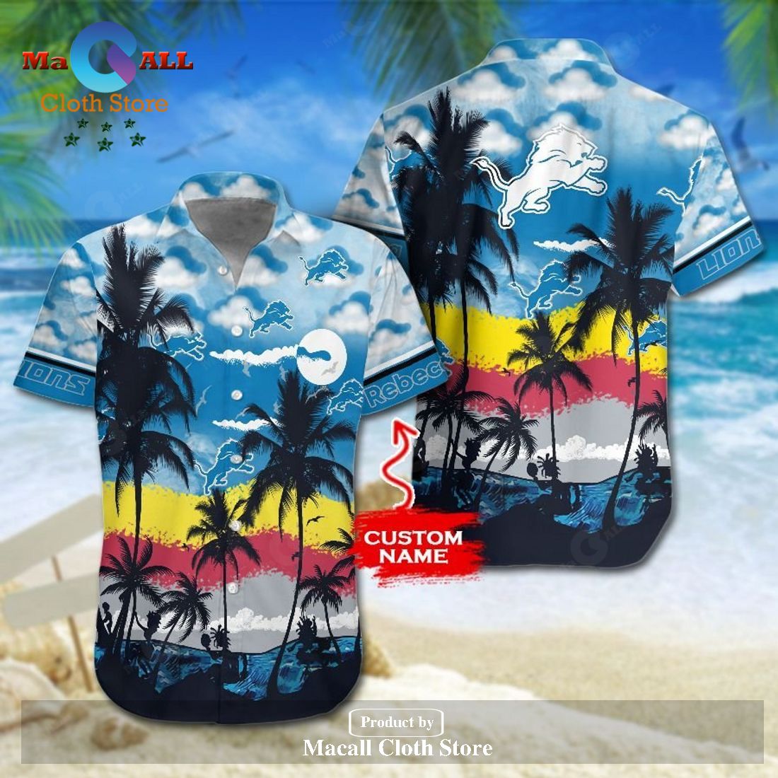 NFL Detroit Lions Hawaiian Shirt And Shorts – Premium Hawaiian Shirts LIMITED EDITION