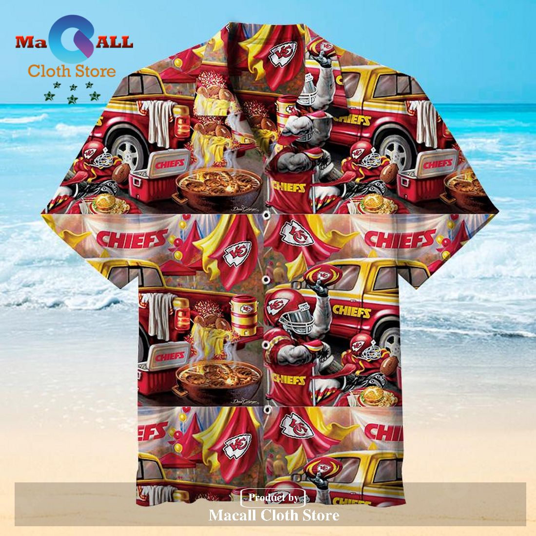 NFL Kansas City Chiefs Casual Hawaiian Shirt LIMITED EDITION