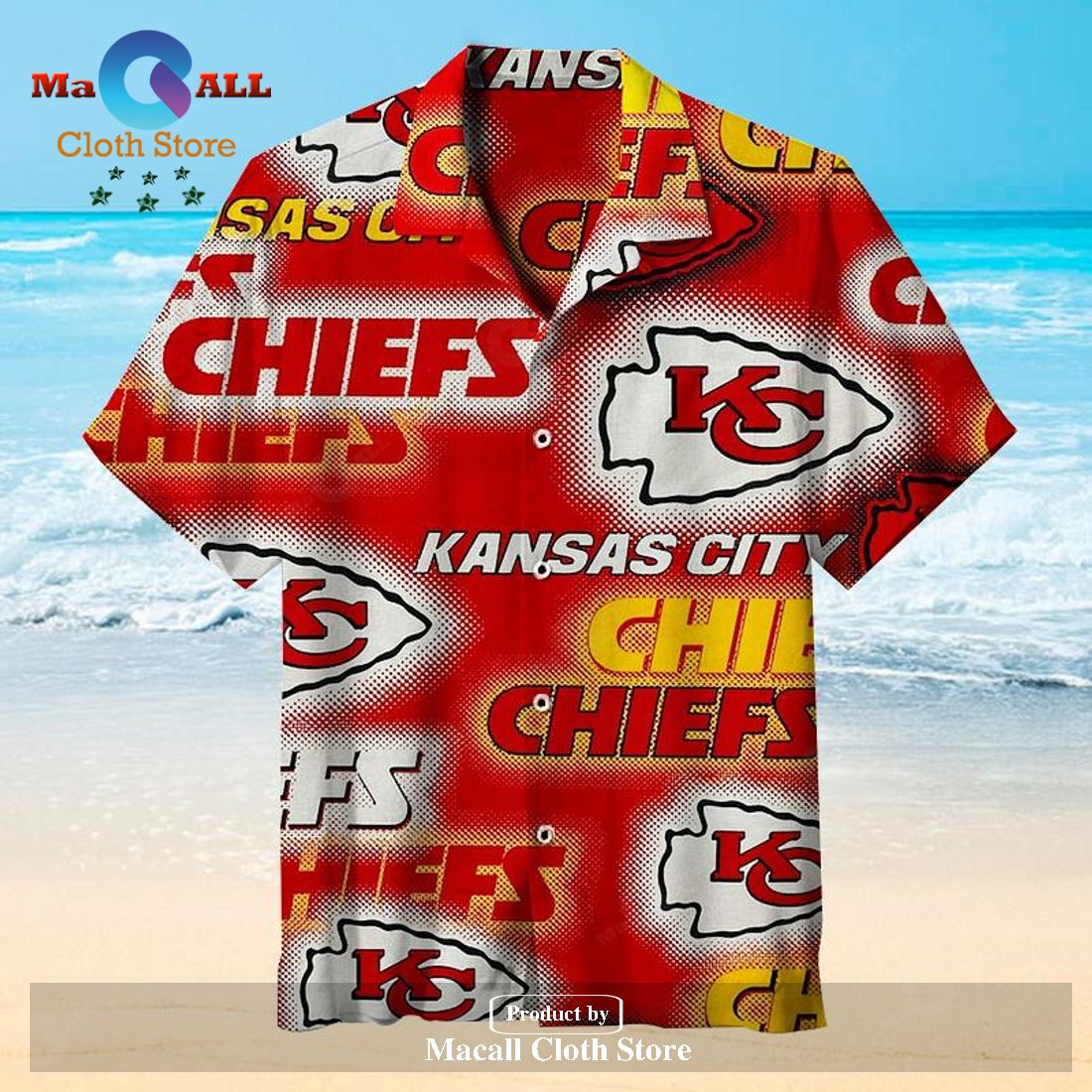 NFL Kansas City Chiefs Short Sleeve Hawaiian Shirt LIMITED EDITION