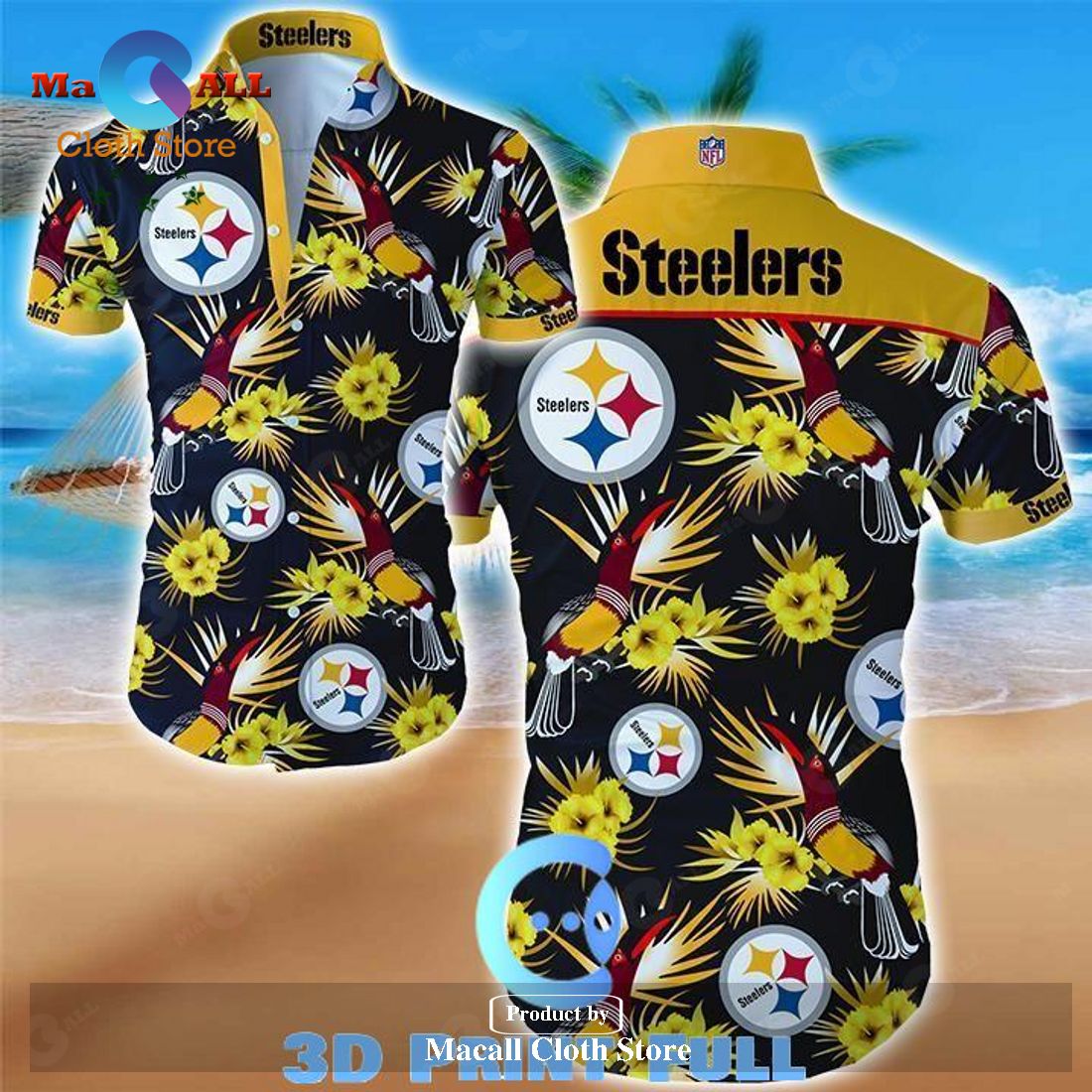 Pittsburgh Steelers NFL Jersey – Polynesian Design White – Anehana