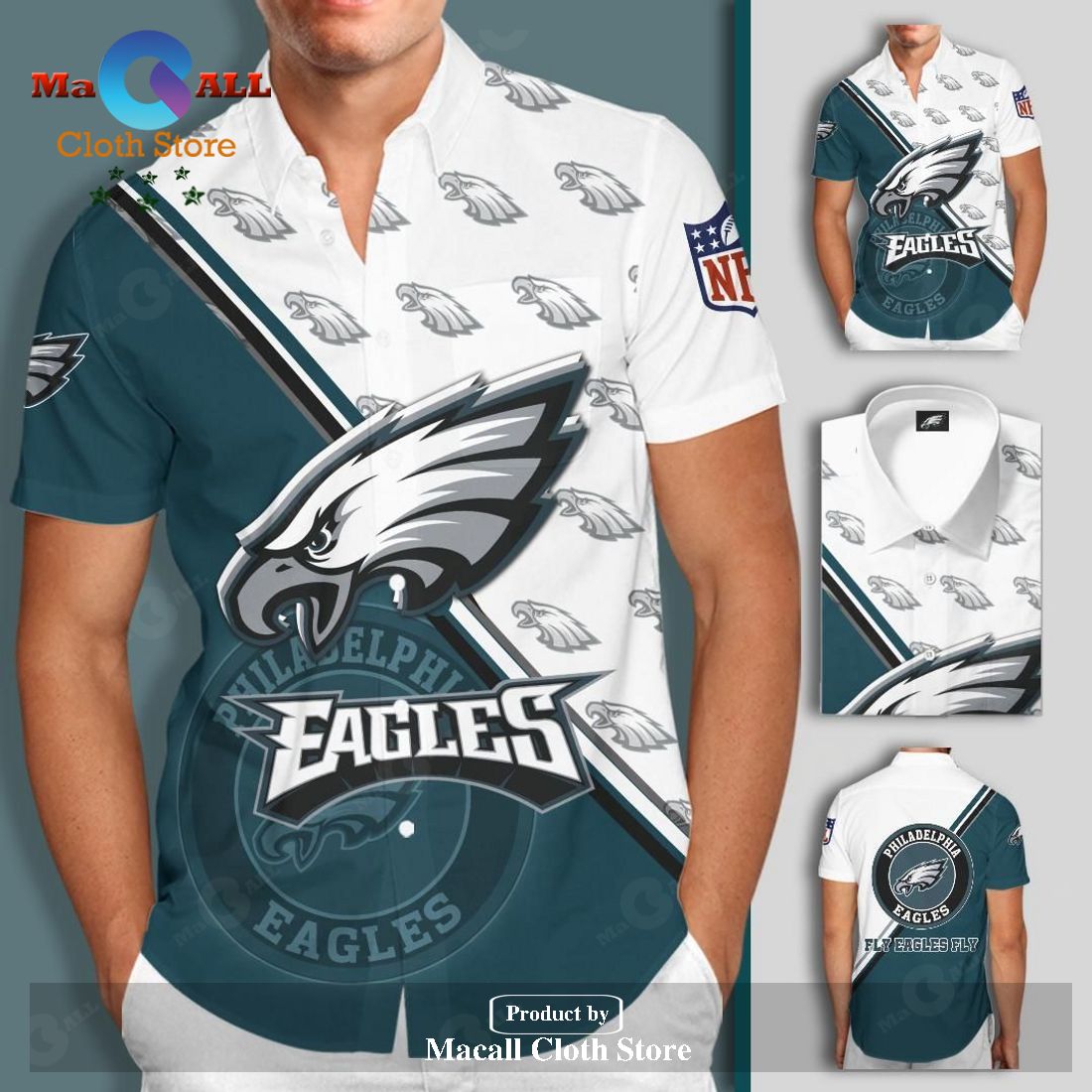 Philadelphia Eagles NFL Gift For Fan Hawaiian Graphic Print Shirt Short Sleeves LIMITED EDITION