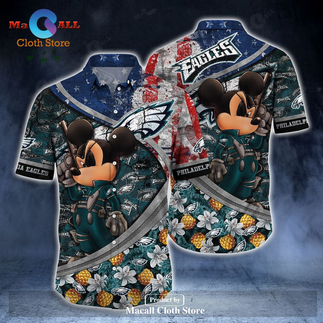 Philadelphia Eagles NFL-Aloha Vintage Hawaiian Shirt and Short For Men ...