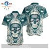 Philadelphia Eagles Skull NFL Gift For Fan Hawaiian Graphic Print Short Shirt LIMITED EDITION