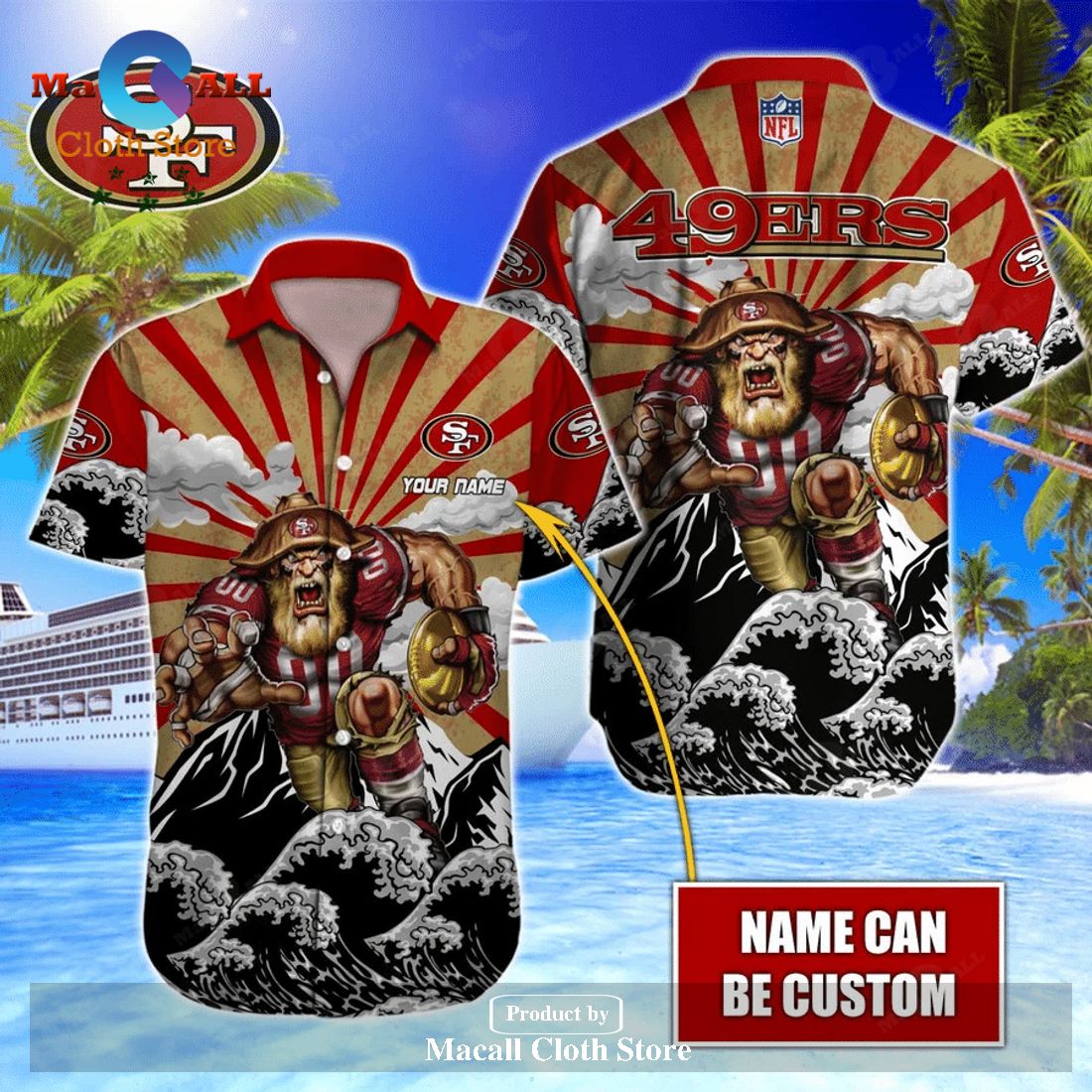 San Francisco 49ers Lv Summer Short Sleeve Hawaiian Beach Shirt – Teelooker  – Limited And Trending
