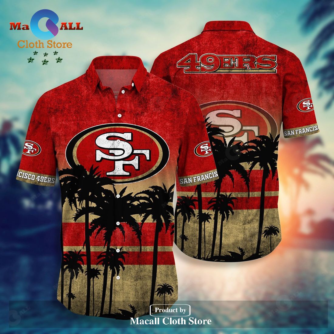 San Francisco 49ers NFL Hawaiian 2023 Summer Collection LIMITED EDITION San Francisco 49ers NFL Hawaiian 2023 Summer Collection LIMITED EDITION
