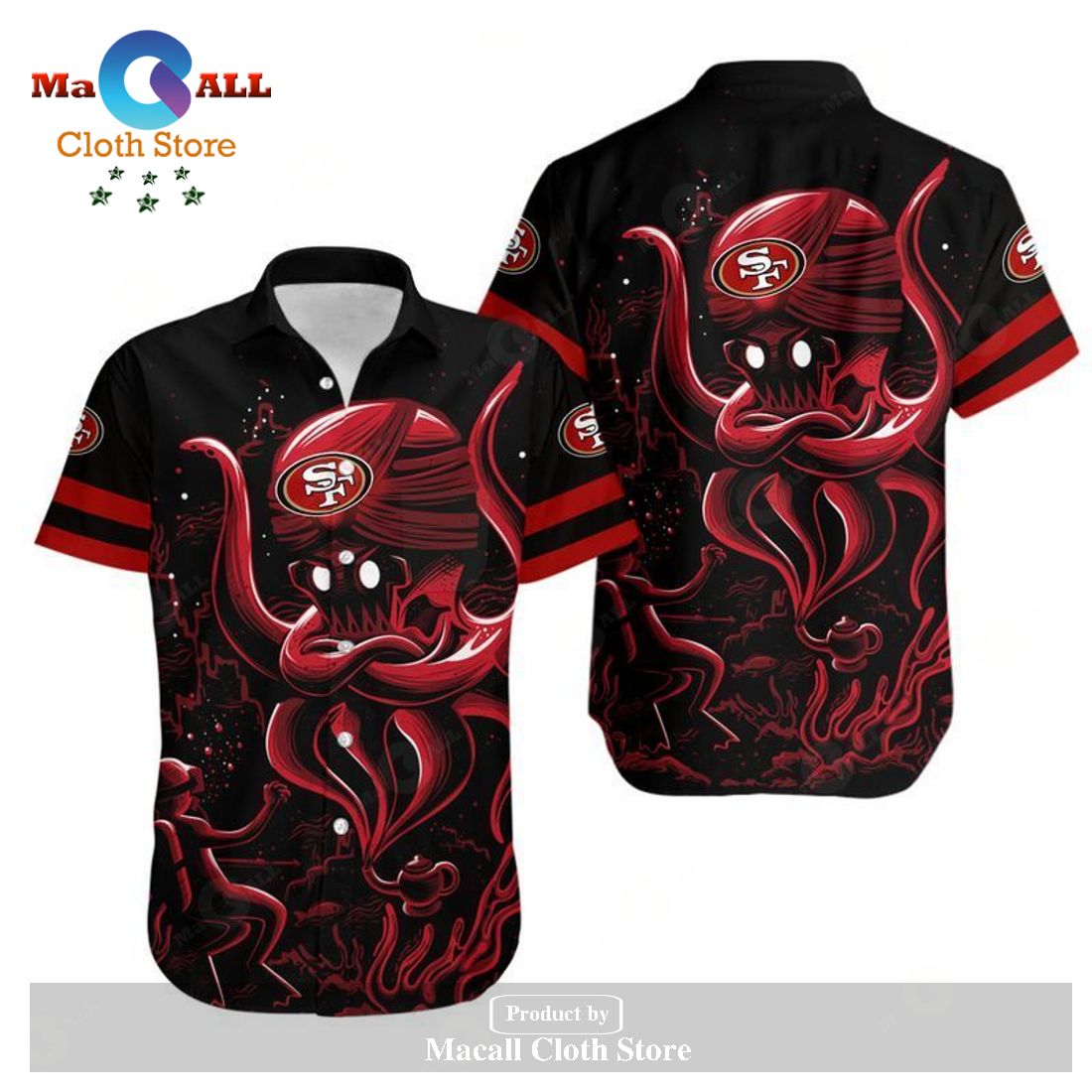 San Francisco 49ers Octopus NFL Gift For Fan Hawaii Shirt and Shorts Summer Collections LIMITED EDITION San Francisco 49ers Octopus NFL Gift For Fan Hawaii Shirt and Shorts Summer Collections LIMITED EDITION