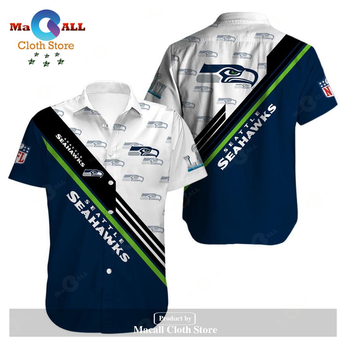 Seattle Seahawks Trending Model 7 Hawaiian Shirt LIMITED EDITION