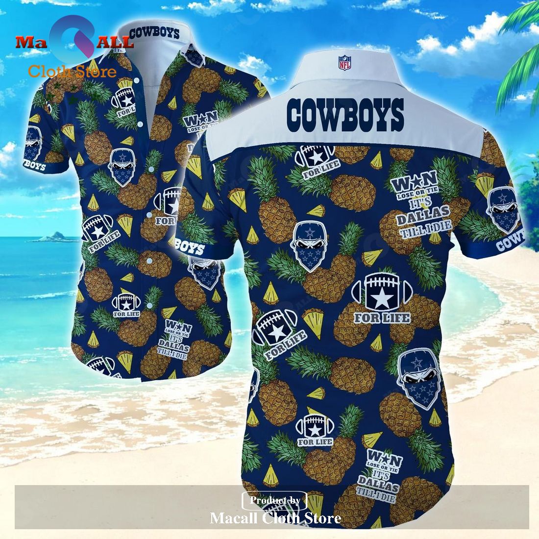 Dallas Cowboys Summer Nfl Football Hawaiian Shirt For Fans - Limotees