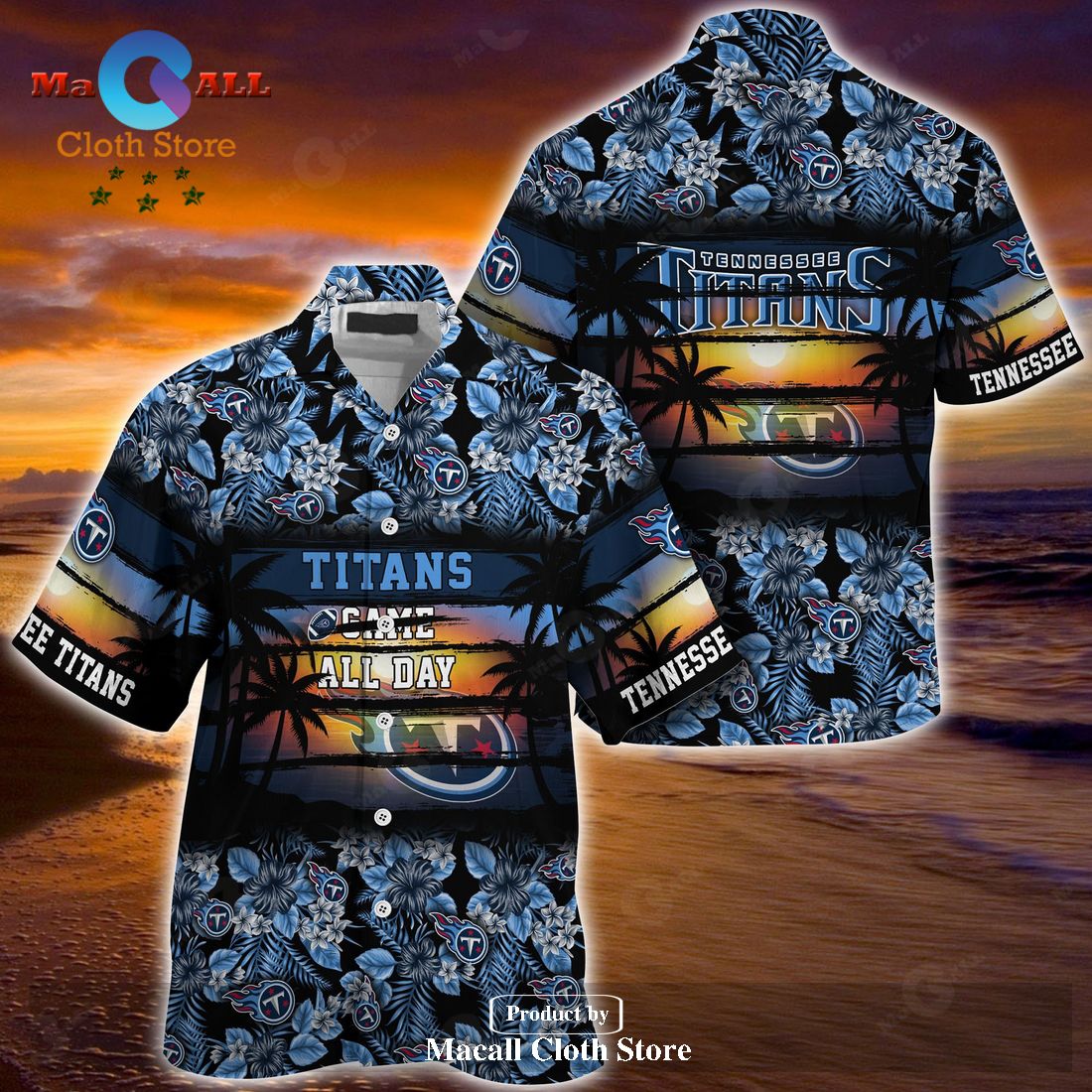 Tennessee Titans NFL Summer Hawaiian Shirt Floral Pattern LIMITED EDITION