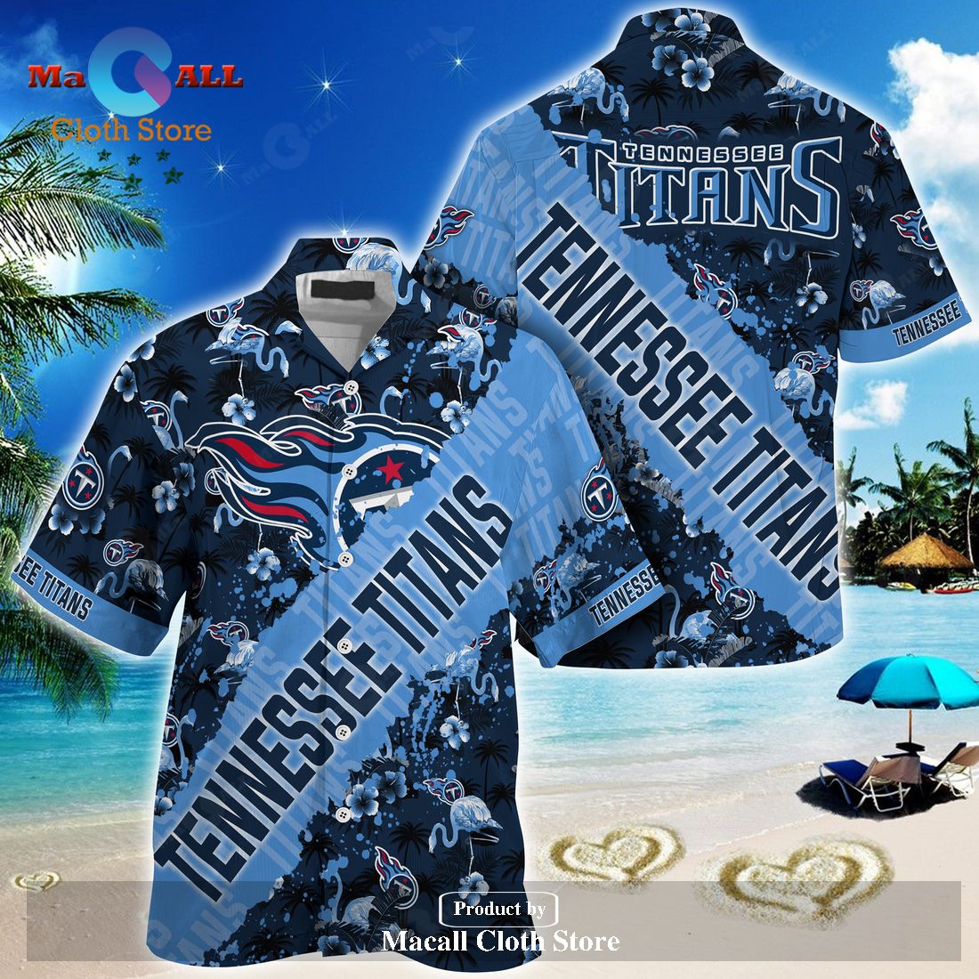 NFL Tennessee Titans Hawaiian Shirt Special Floral Tropical Team