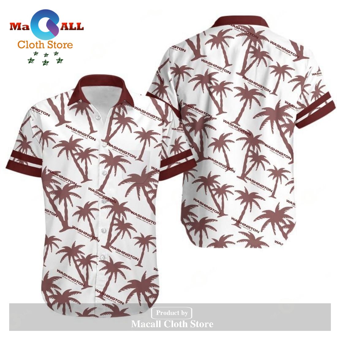 Washington Football Team Coconut Tree NFL Gift For Fan Hawaii Shirt LIMITED EDITION