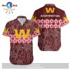Washington Football Team Flower Hawaii Shirt and Shorts Summer LIMITED EDITION