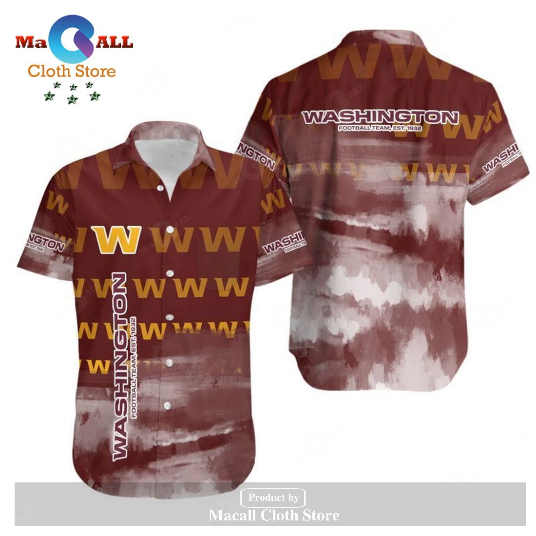 Washington Football Team NFL Gift For Fan Hawaiian Graphic Print Short LIMITED EDITION