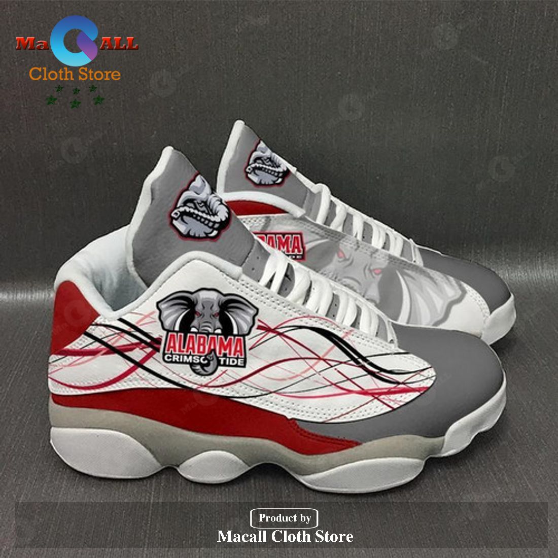 Alabama Crimson Tide 2 form AIR Jordan 13 Sneakers Gift Shoes For Fan ...