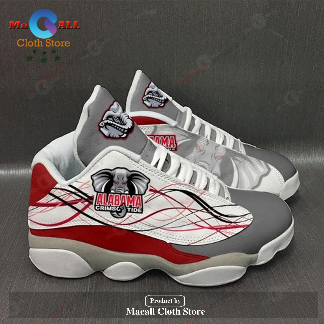 Alabama Crimson Tide Air Jordan 13 Sneakers Gift Shoes For Fan POD Design Alabama Crimson Tide Air Jordan 13 Sneakers Gift Shoes For Fan POD Design