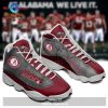 Alabama Crimson Tide Air Jordan 13 Sneakers Gift Shoes For Fan POD Design